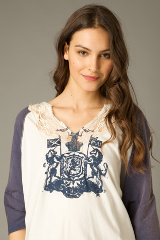 Indigo/ivory