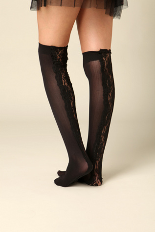Lace Inset Over The Knee 