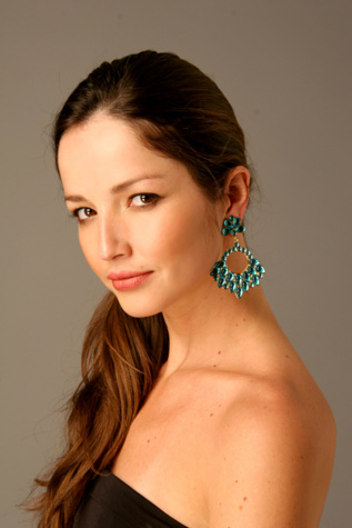 Gem Flower Drop Earrings