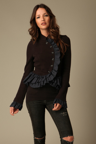 Military Ruffle Jacket