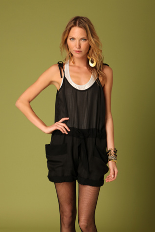 Sheer Pocket Romper