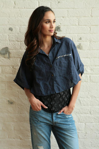 We The Free Studded Cropped Top