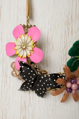 One of a Kind Vintage Flower Necklace