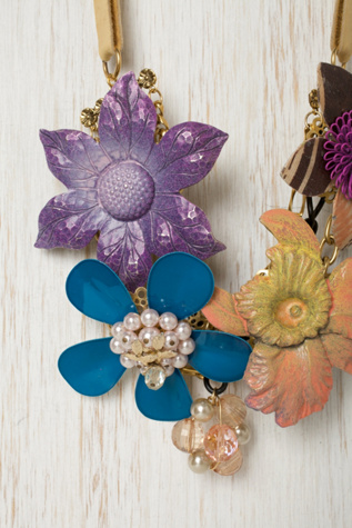 One of a Kind Vintage Flower Necklace