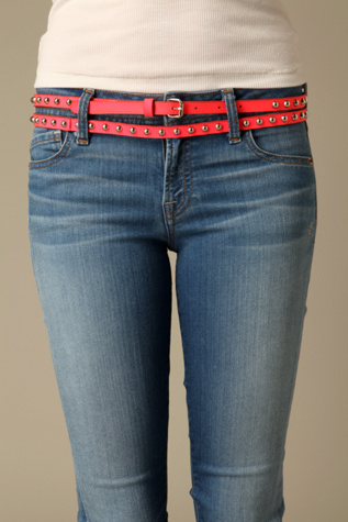 Neon Skinny Double Wrap Belt