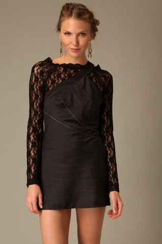 One Shoulder Zip Mini Dress