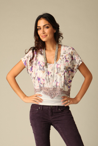 Iridesse Crop Front Top