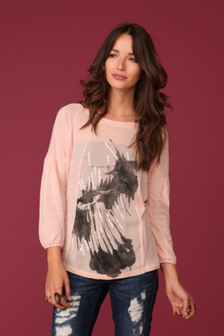 Graphic Inset Top