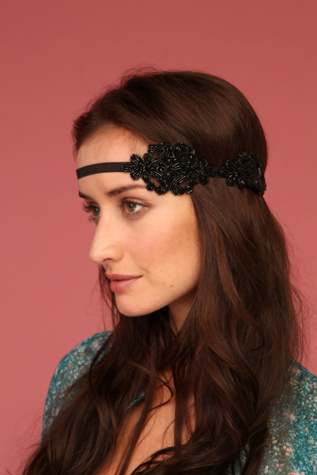 Black Applique Headband