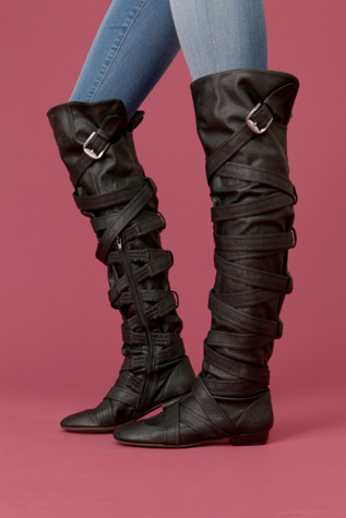 Strapping Over The Knee Boot
