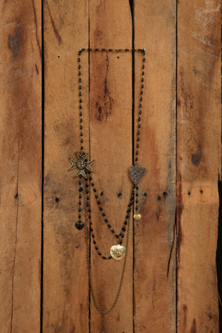 Heart Charm Long Necklace