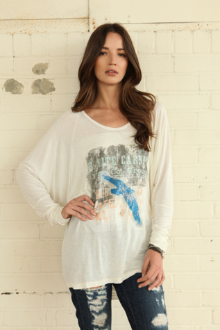 We The Free Sequin Raglan