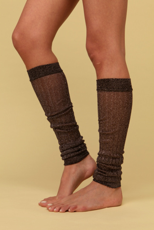 Sheer Shimmer Rib Legwarmer