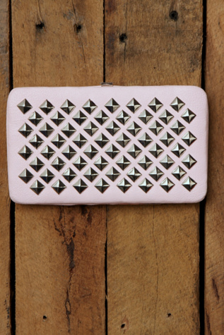 Large Flat Wallet With Studs