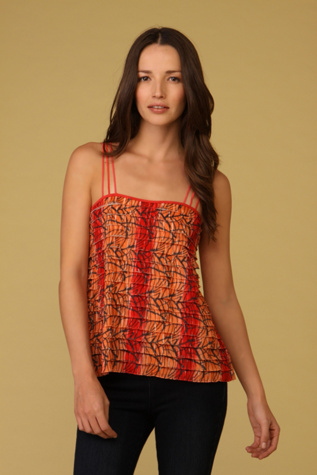 Abstract Ruffle Tank