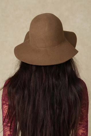 Janis Brimmed Wool Tall Hat