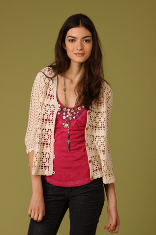 Track Crochet Cardigan