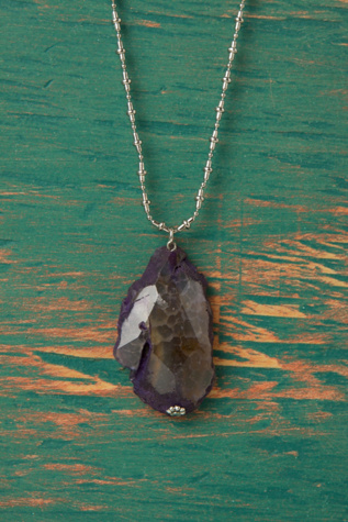 Natural Stone Pendant Necklace