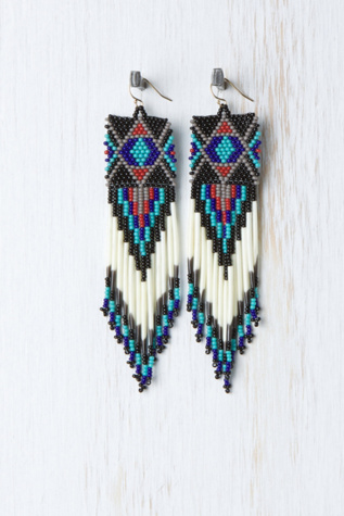 Jacquie Aiche Beaded Earring :  beads beaded jacquie aiche tribal