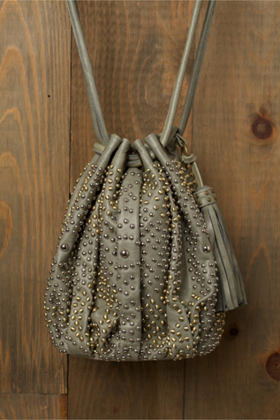 Nevaeh Studded Bucket Bag