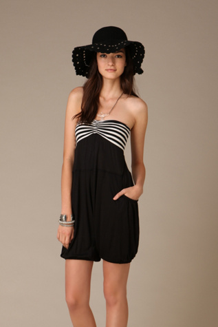 French Stripe Romper