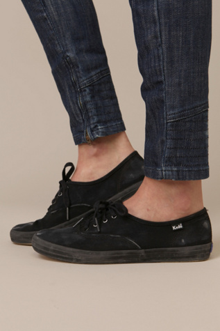 Black Distressed Keds