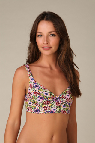 Printed Rouched Bralette