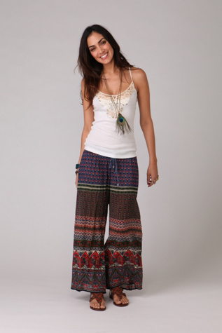 Printed Gauze Pant