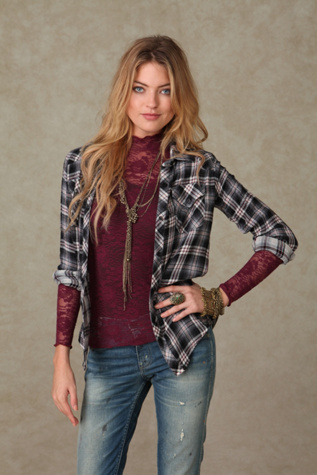 Trimmed in Gingham Shirt