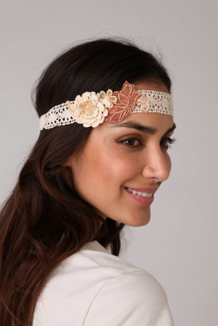 Crochet Flower On Lace