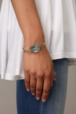 Blue Glass Bangle