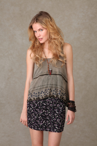 Floral Scrunch Skirt