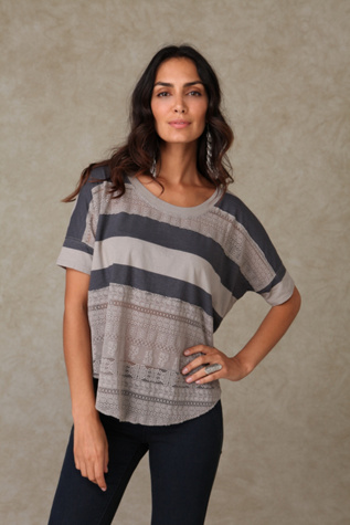 We the Free Lace & Stripe...