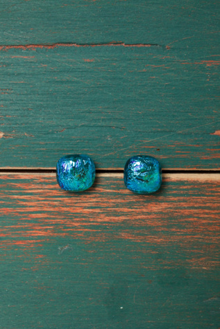 Glass Stud Earrings