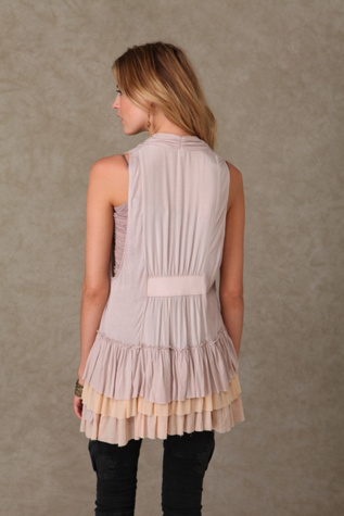 Ruffle Bottom Vest