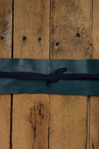 Knit & Leather Waist Wraps
