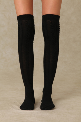 Aran Sheer Cable Tall Sock