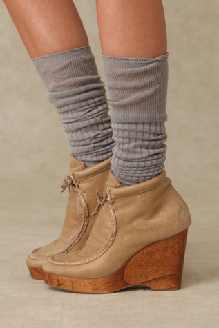 Shearling Tie Ankle Boot