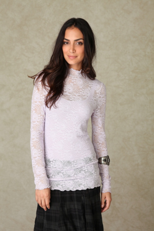 Lace Mock Neck Top