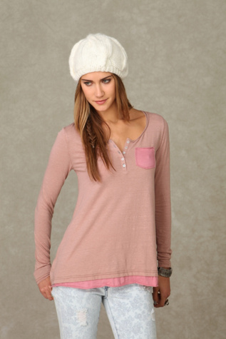 Cross Color Henley
