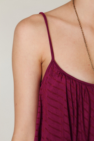 Strappy Scoop Neck Stripe Cami