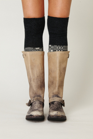 Stone Wash Slouch Boot