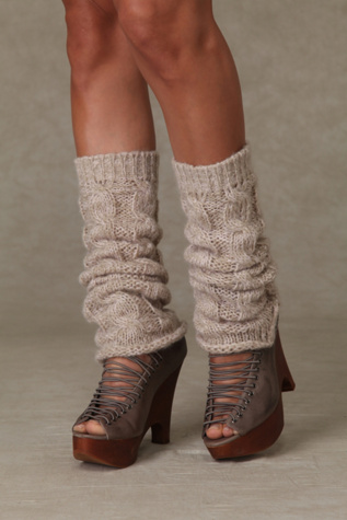 Marled Cable Legwarmer