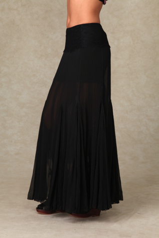 Solid Chiffon Skirt