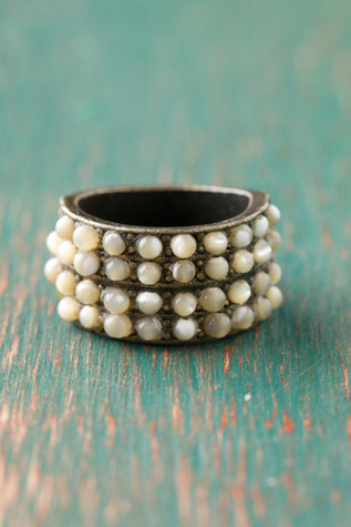 Beaded Road Ring