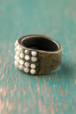 Beaded Road Ring