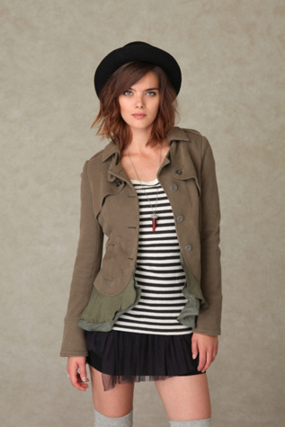 Military Ruffle Jacket