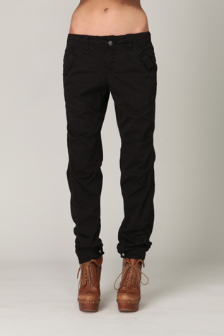 Washed Satin Utility Pant