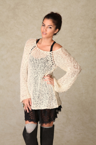 Open Stitch Pullover