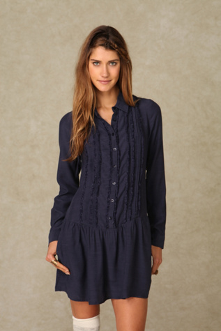 Tuxedo Shirt Dress